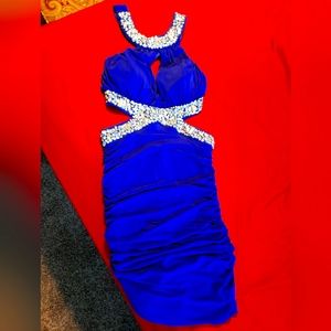 Brand New Electric Blue dress size Small